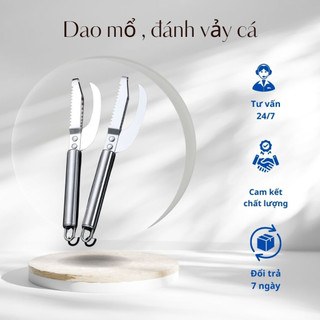 Dao mổ cá làm lòng,dụng cụ đánh vảy cá chuyện dụng siêu bén- dụng cụ hỗ trợ nhà bếp đa năng