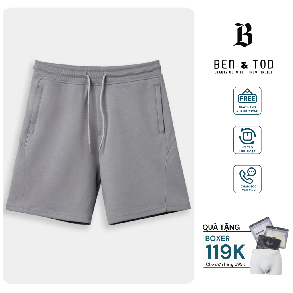 Quần Short BEN & TOD  SL2211BB123 thun, thoải mái, năng động, trẻ trung