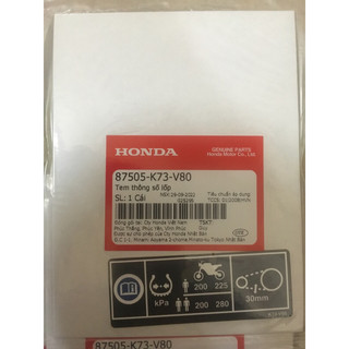 Tem thông số lốp Fu 125