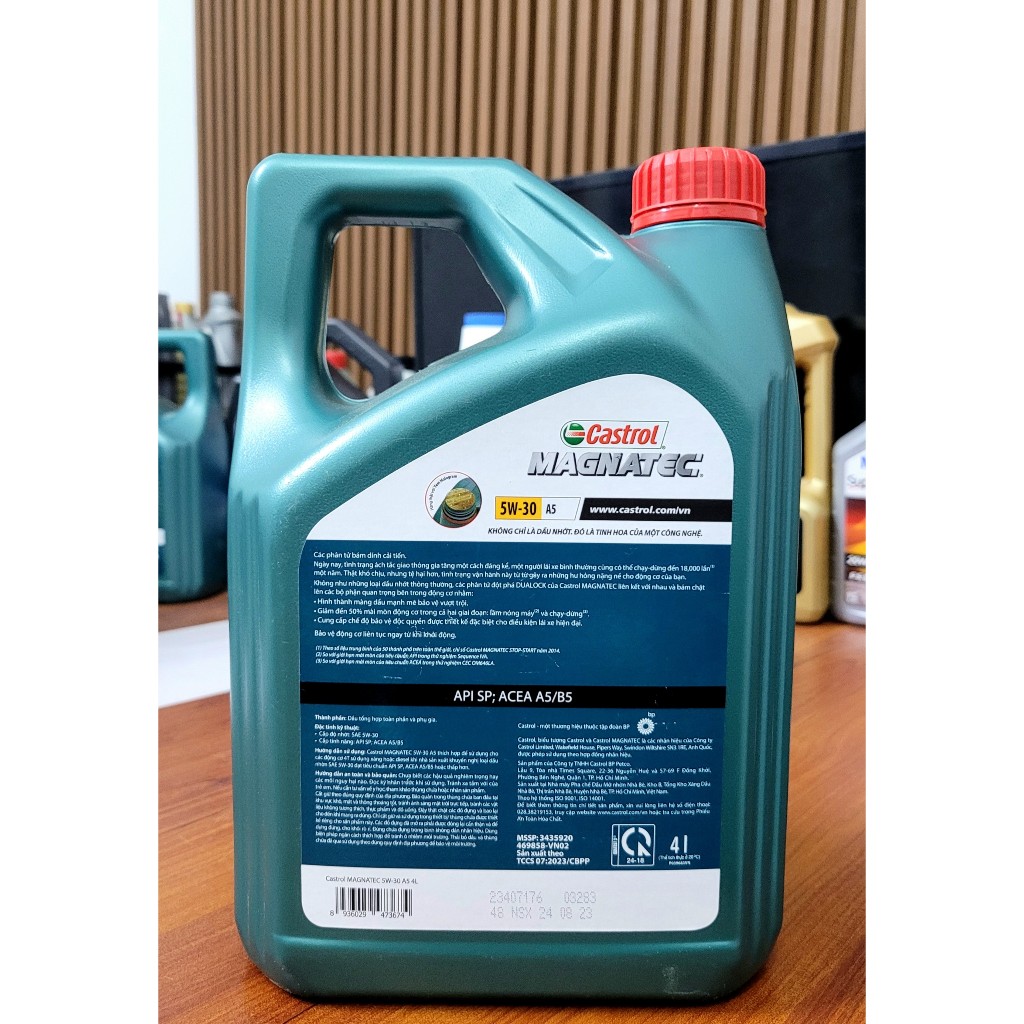 Dầu nhớt 5W30 Castrol Magnatec SN A5/B5, dầu nhớt ôtô máy xăng và dầu Mercedes Benz, BMW, Toyota, Huyndai, KIA, Ford