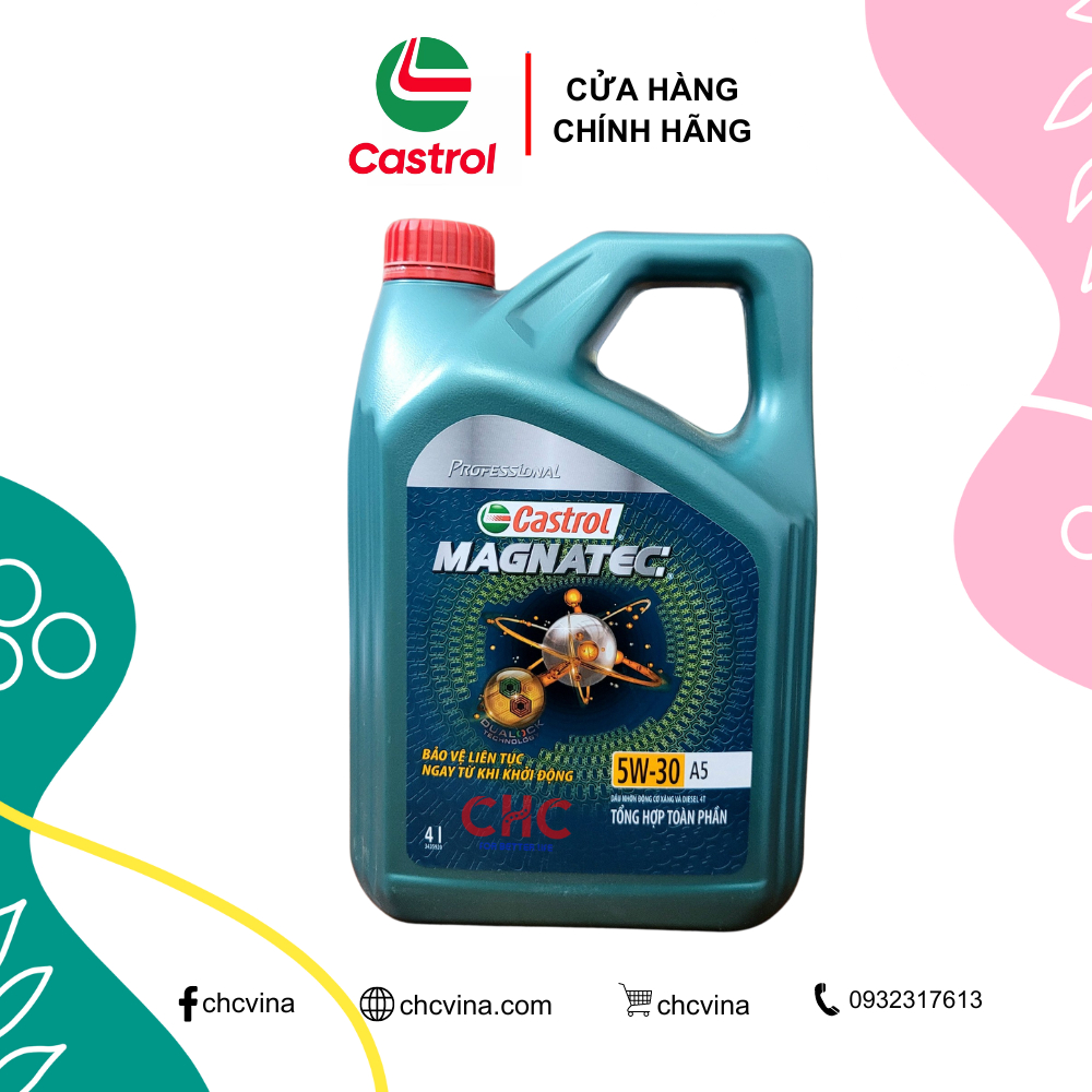 Dầu nhớt 5W30 Castrol Magnatec SN A5/B5, dầu nhớt ôtô máy xăng và dầu Mercedes Benz, BMW, Toyota, Huyndai, KIA, Ford