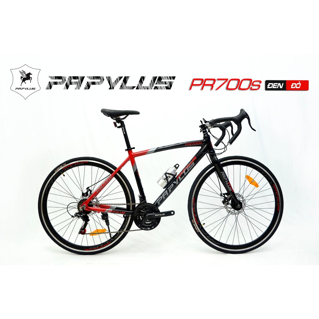 Xe đạp đua Papylus PR700S khung Nhôm không mối hàn, bánh 700C, đề Shimano 21 tốc độ