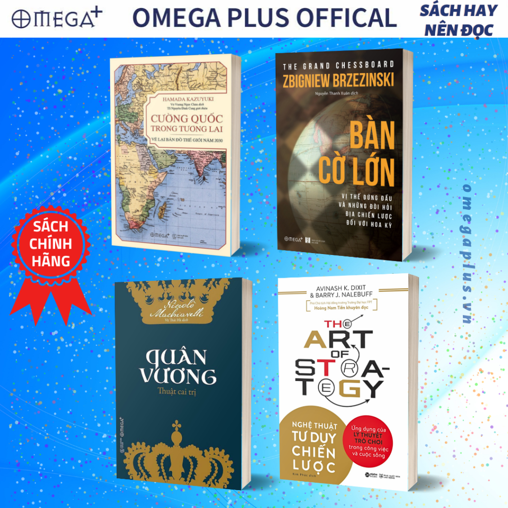 Lẻ/Combo Sách Hay Nên Đọc: Nghệ Thuật Tư Duy Chiến Lược + Bàn Cờ Lớn + Quân Vương + Cường Quốc Trong Tương Lai