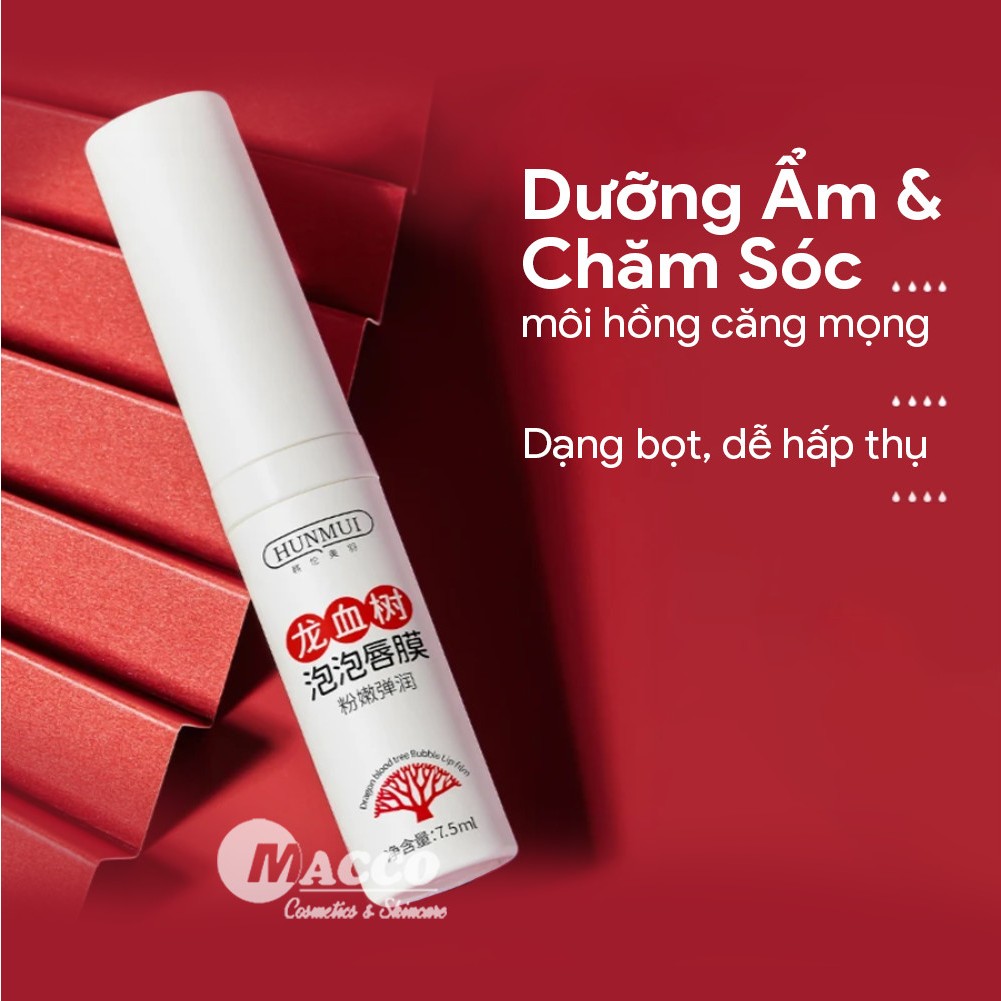 Mặt Nạ Môi Sủi Bọt HUNMUI / LDA Tẩy Tế Bào Chết, Làm Hồng Môi, Giảm Thâm, Cho Đôi Môi Mềm Mại