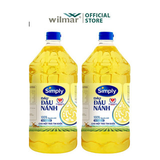 Combo 2 chai Dầu đậu nành nguyên chất Simply 2 lít