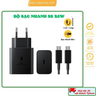 Bộ sạc nhanh 25w, củ sạc nhanh 25w + dây sạc nhanh type c có công nghệ sạc PD sạc nhanh không lo nóng máy