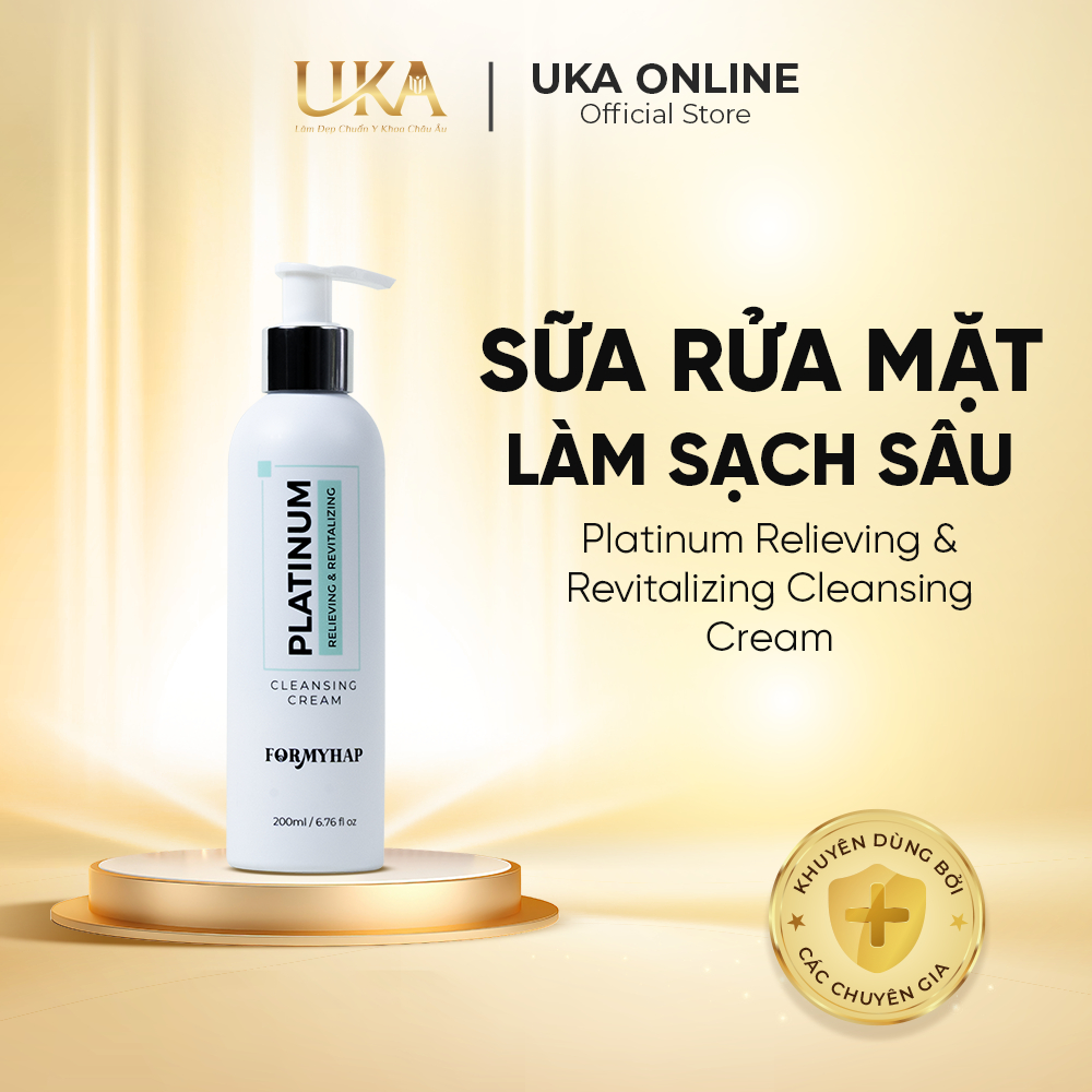 Sữa rửa mặt FORMYHAP Platinum Relieving & Revitalizing Cleansing Cream 200ml - Làm sạch sâu, cân bằng da
