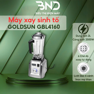 Máy xay sinh tố Goldsun GBL4160 dung tích 2L công suất lớn 2500w 7 chế độ đa năng bảo hành 12 tháng dienmaybnd