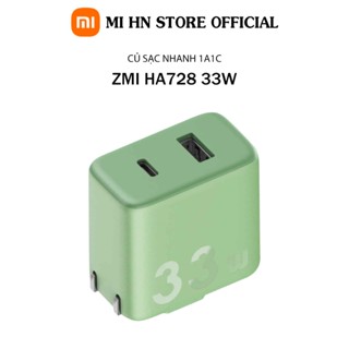 Củ sạc nhanh 1A1C 33W Xiaomi ZMI HA728 (Matcha Green) Không kèm dây cáp