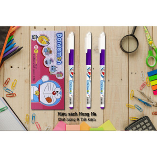 Bút gel thiên long doraemon gel-012/do mực tím 0.5mm chính hãng