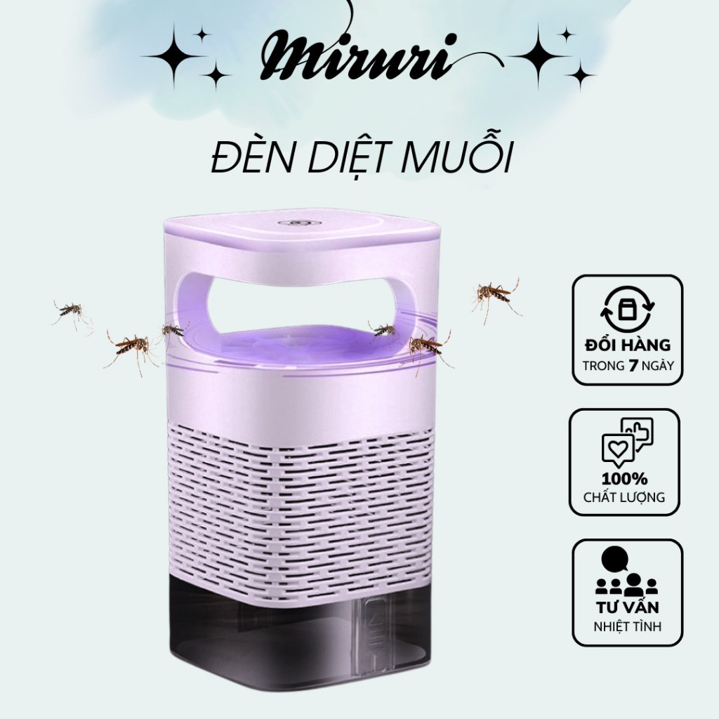 Đèn Muỗi Tia UV Cao Cấp, Máy Bắt Muỗi Diệt Côn Trùng Thông Minh Có Quạt Hút (MIRURI STORE)