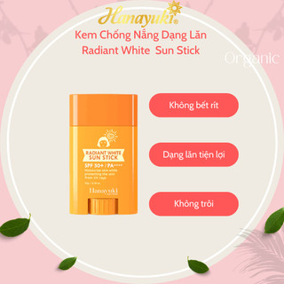 Kem chống nắng radiant white sun stick hanayuki chính hãng spf 50+/pa+++ dạng sáp lăn 22g