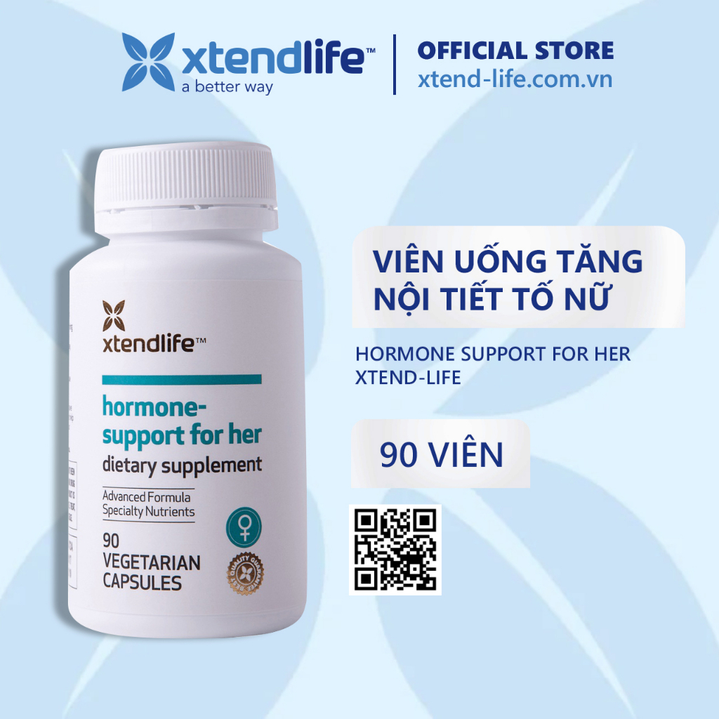 Viên Uống Tăng Nội Tiết Tố Nữ Hormone Support For Her Xtend-Life (90 Viên)