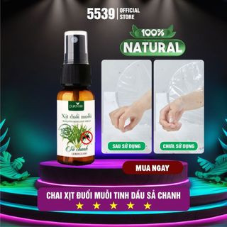 Tinh dầu đuổi muỗi sả chanh thơm phòng dạng xịt đuỗi muỗi, khử mùi nấm mốc - Shop 5539