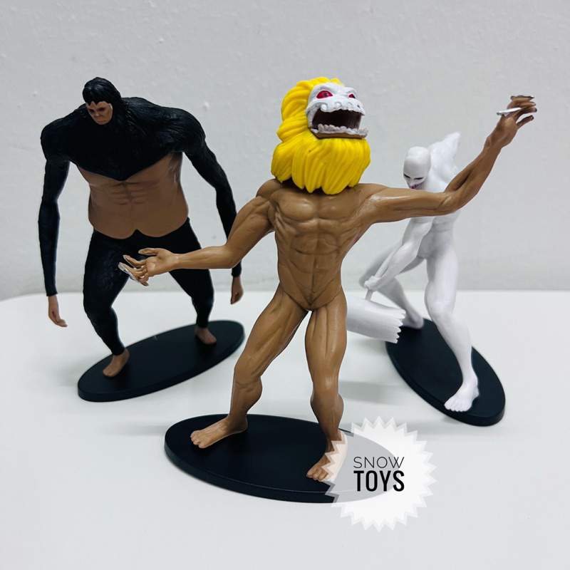 Mô hình Attack On Titan - Eren Yeager Levi Ackerman Braun Reiner Annie Leonhart Titan tiến công khổng lồ quái thú hàm