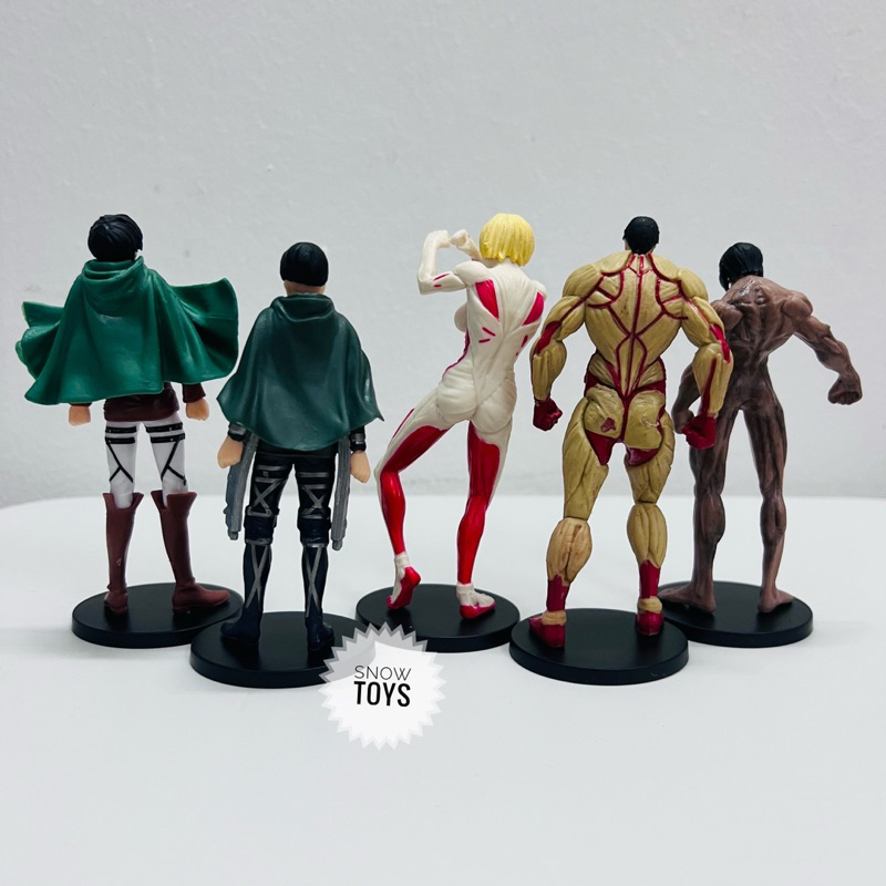 Mô hình Attack On Titan - Eren Yeager Levi Ackerman Braun Reiner Annie Leonhart Titan tiến công khổng lồ quái thú hàm