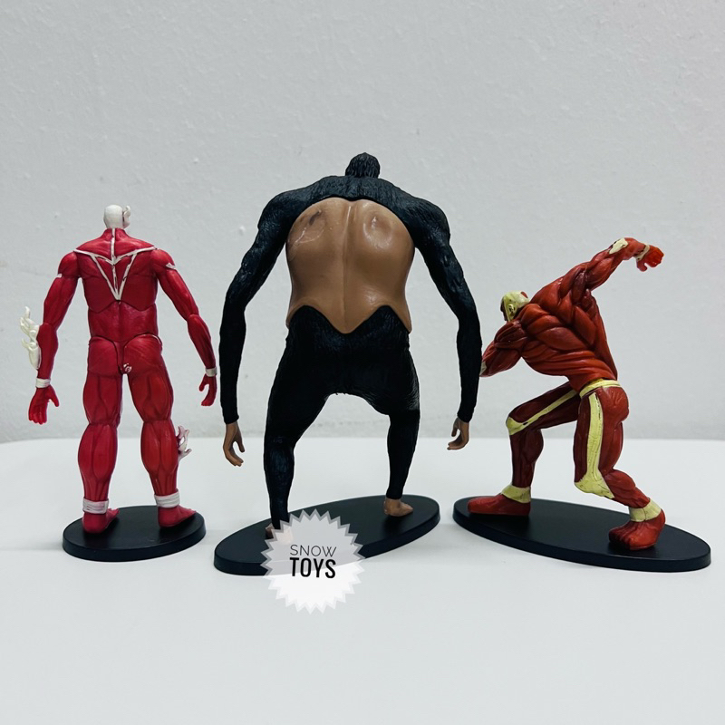 Mô hình Attack On Titan - Eren Yeager Levi Ackerman Braun Reiner Annie Leonhart Titan tiến công khổng lồ quái thú hàm