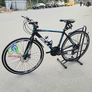 Xe đạp touring bull c300 khung nhôm hợp kim, vành 700c thể thao, đề shimano 21 tốc độ chính hãng