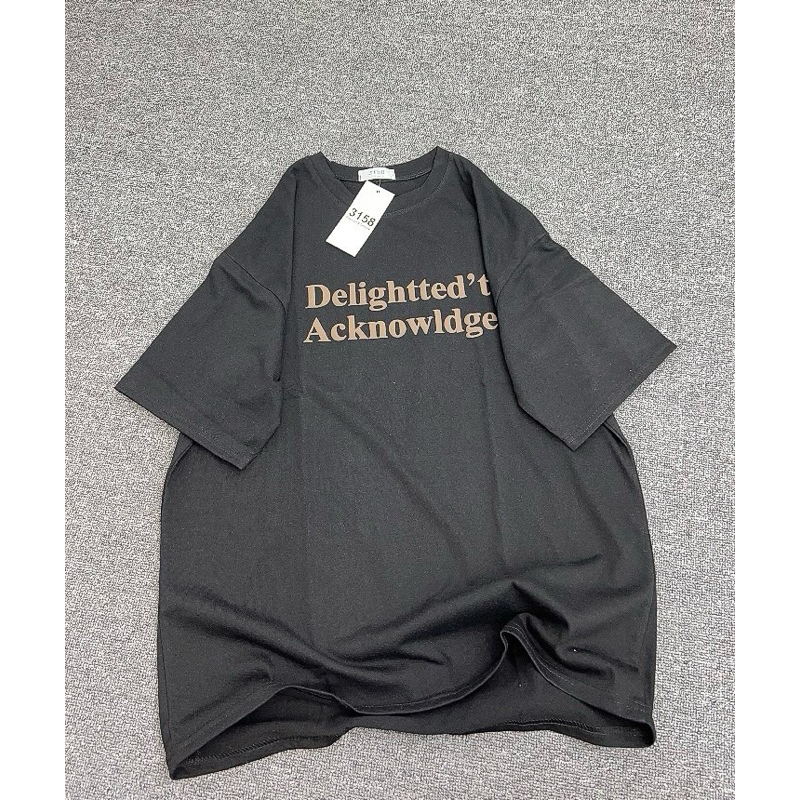 Áo phông cotton khô 3158 cotton khô form rộng unisex Delightted