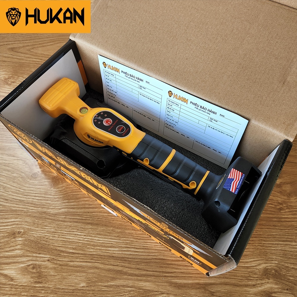 Thân Máy rung gạch lát sàn chạy pin HUKAN HK-BVM633, Động cơ Không chổi than, 6 tốc độ, Chân pin phổ thông 4cm