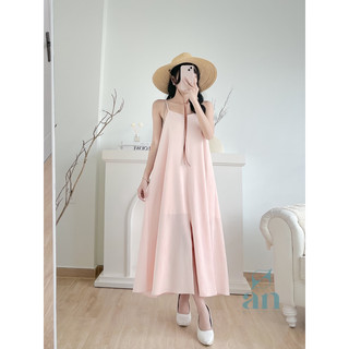 ĐẦM DÀI XOÈ XẺ TRƯỚC KÈM THẮT LƯNG LILI