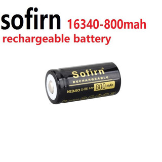 Cell sofirn 16340 800mah 3.7v li-ion 16340
