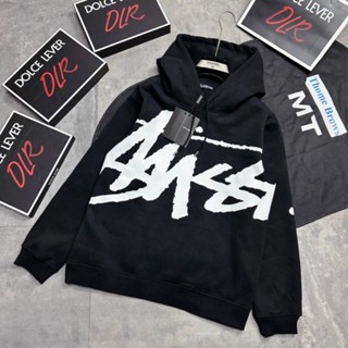 Áo hoodie nam nữ Stussy nỉ bông in hoạ tiết chữ kí trắng hai mặt mũ 2 lớp bo ống dày dặn boy phố.