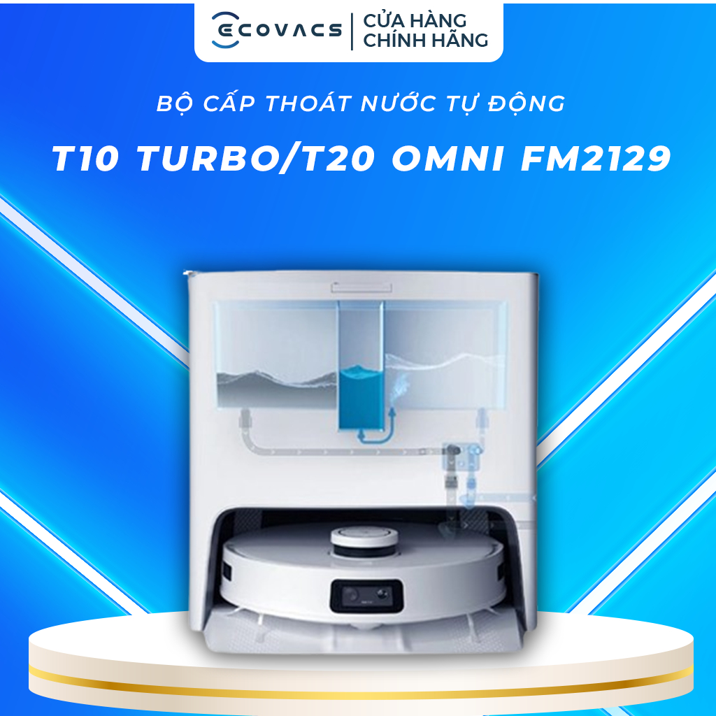 Bộ cấp nước tự động FM2129 cho Robot hút bụi Ecovacs T10 Turbo/ T20 Omni, hàng chính hãng