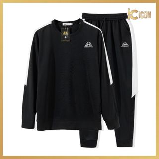  Bộ Thể Thao Nam Thu Đông Dài Tay Chất Nỉ UMI Dày Dặn Bộ Quần Áo Nam Dài Tay Cổ Tròn Viền Phối  BN06 - ICON 