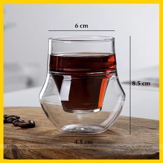 Ly cà phê thủy tinh 2 lớp