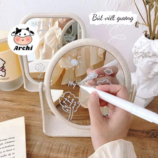  Bút vẽ gương giấy màu bảng đen - vẽ trang trí họa tiết lên bề mặt gương Chimo 