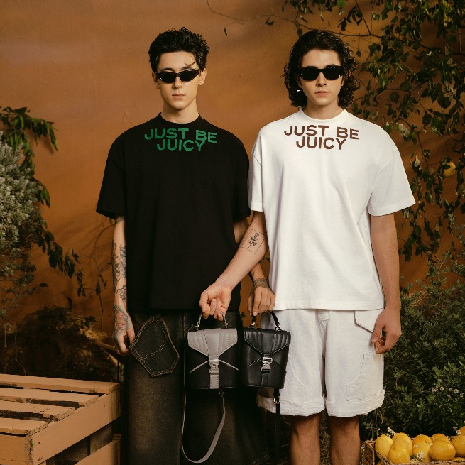 BLANKESPACE Áo Thun Tay Ngắn Juicy Tee Vải Cotton Thời Trang Nam Nữ Unisex