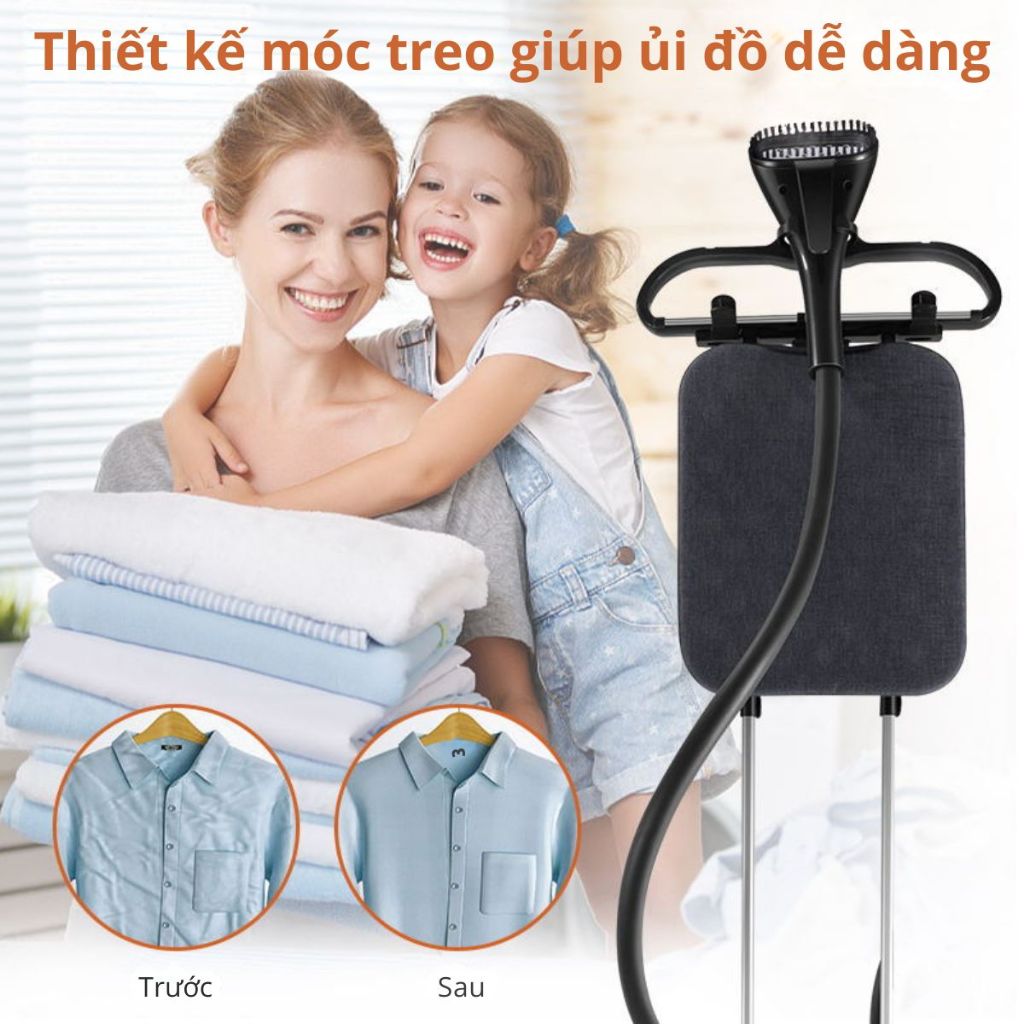 Bàn là hơi nước đứng SOKANY công suất 2000W, dung tích 2.2L ủi mọi loại vải
