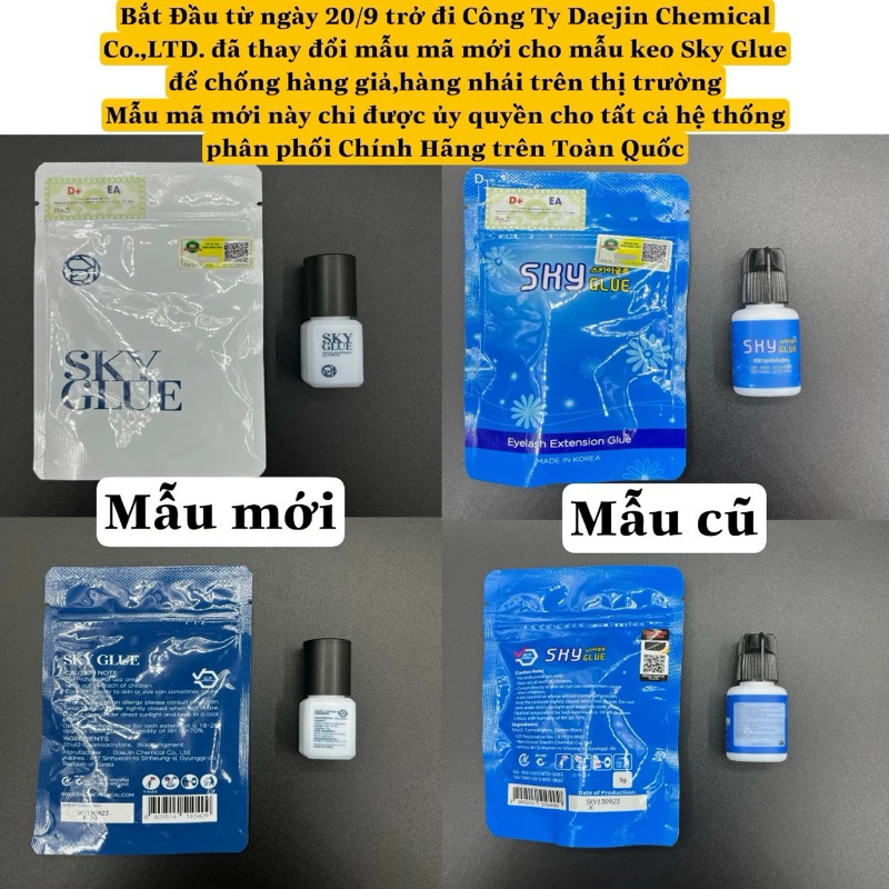 Keo nối mi Sky D+ phiên bản mới