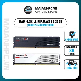 Ram g.skill ripjaws s5 32gb 5600mhz ddr5 f5-5600j4040c16gx2-rs5