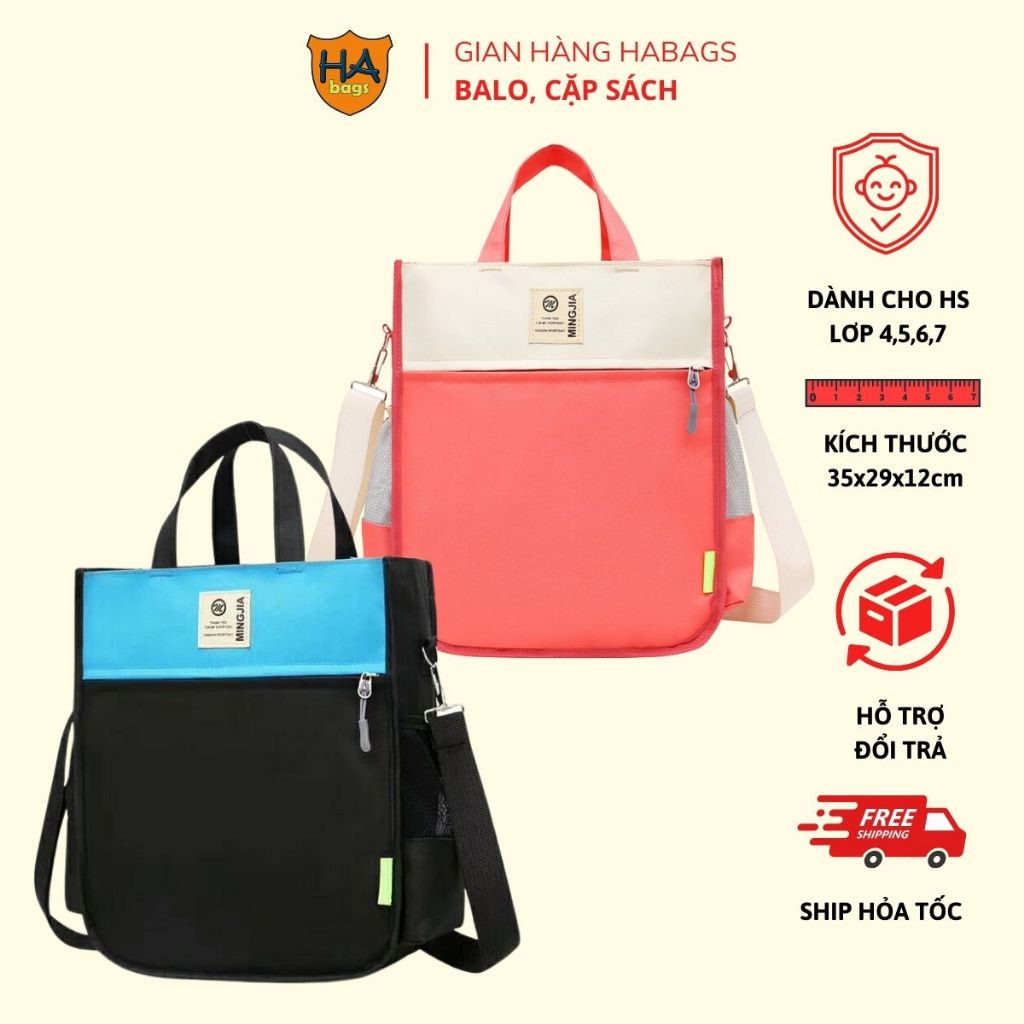 Túi xách học phụ đạo, học cho học sinh và sinh viên HABAGS kích thước 35x29x12cm HABAGS