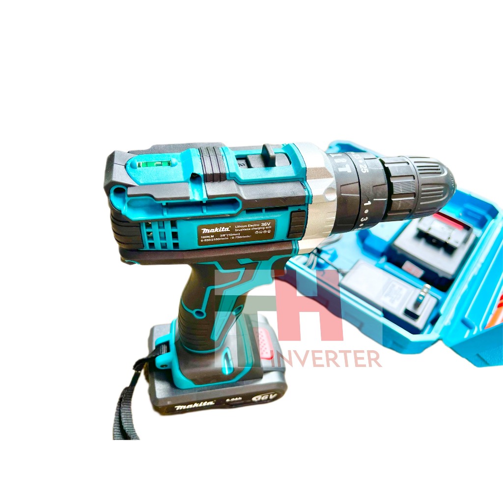 Máy khoan pin Makita 36v tặng kèm phụ kiện 24 món chi tiết