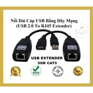 USB Extender 50M - Bộ Nối Dài Cáp USB bằng Dây LAN