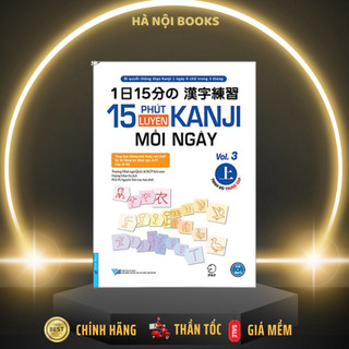 Sách - 15 phút luyện kanji mỗi ngày - vol 3