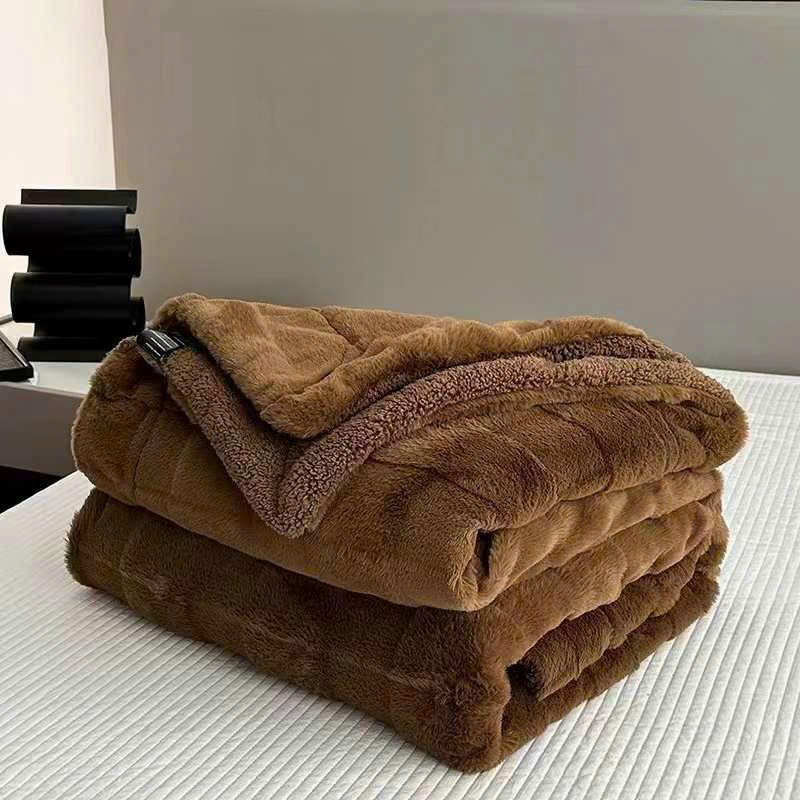 CHĂN LÔNG CỪU VÂN SÓNG SIÊU MỀM MỊN, CHĂN LÔNG CỪU MẪU MỚI