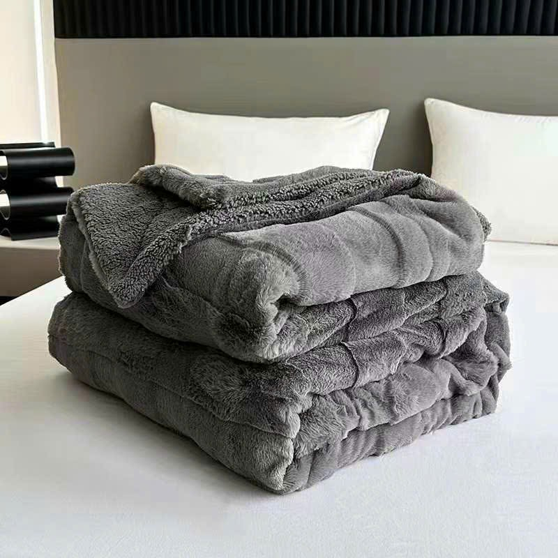 CHĂN LÔNG CỪU VÂN SÓNG SIÊU MỀM MỊN, CHĂN LÔNG CỪU MẪU MỚI