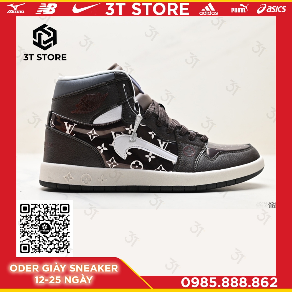 GIÀY SNEAKER MÃ SẢN PHẨM: 554724-555_Nike Air Jordan 1 Retro High OG”Black/White_FULL BOX_FREE SHIP TOÀN QUỐC