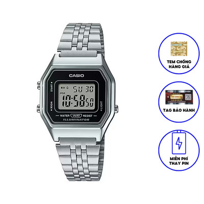 Đồng hồ nữ dây kim loại chính hãng casio LA680WA-1DF
