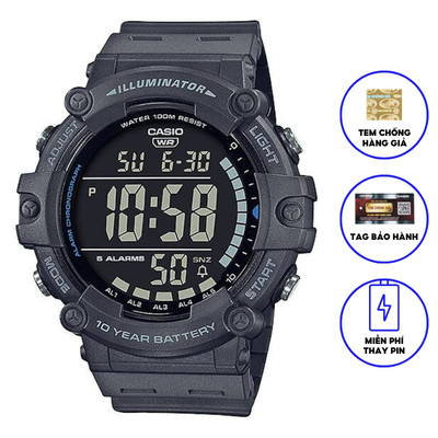 Đồng Hồ Nam Casio Dây Nhựa Trẻ Trung AE-1500WH-8BVDF Chính Hãng