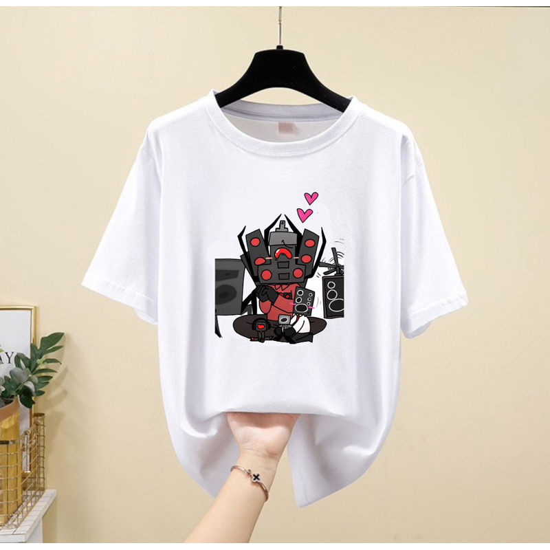 Áo thun hình titan speakerman game skibidi toilet / áo titan speakerman game skibidi toilet