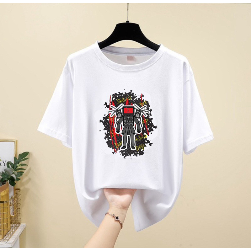 Áo thun hình titan speakerman game skibidi toilet / áo titan speakerman game skibidi toilet