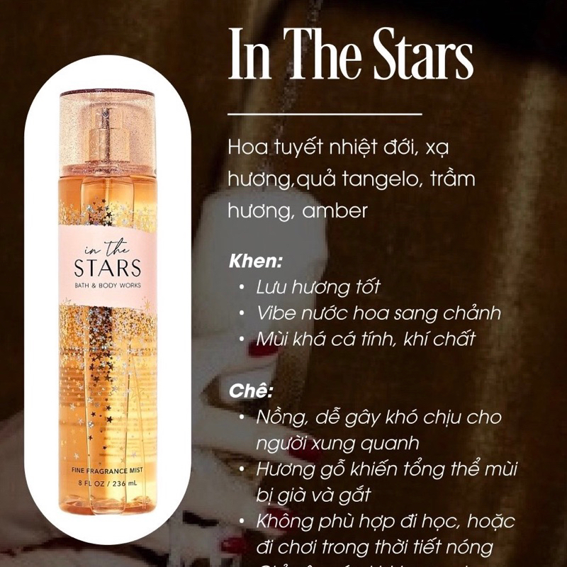 In The Star | Xịt thơm toàn thân Bodymist | Bath and Body Works