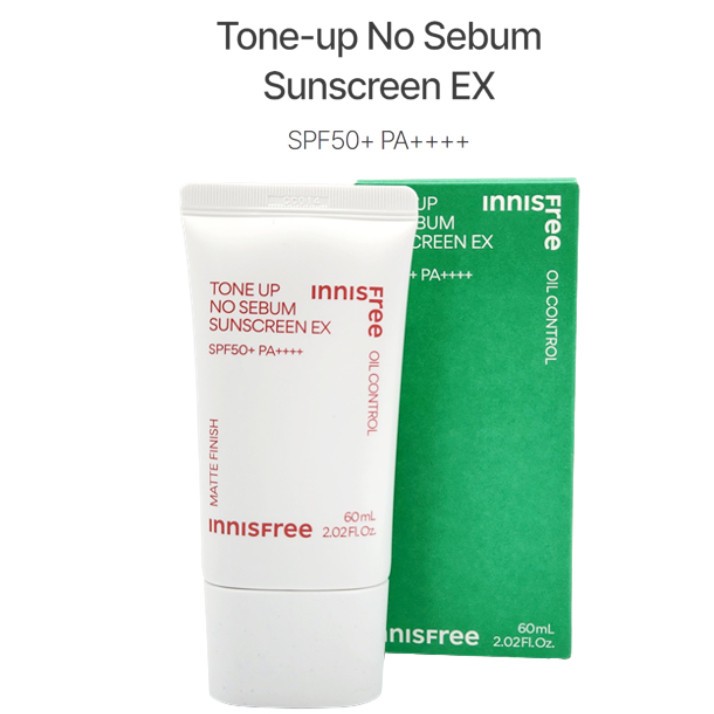 Kem chống nắng Innisfree Tone Up No Sebum Suncreen SPF50+ Pa++++