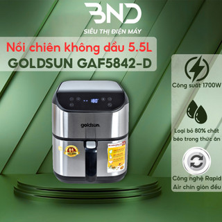 Nồi chiên không dầu Goldsun GAF5842-D dung tích 5.5L công suất 1700w bảo hành 12 tháng dienmaybnd