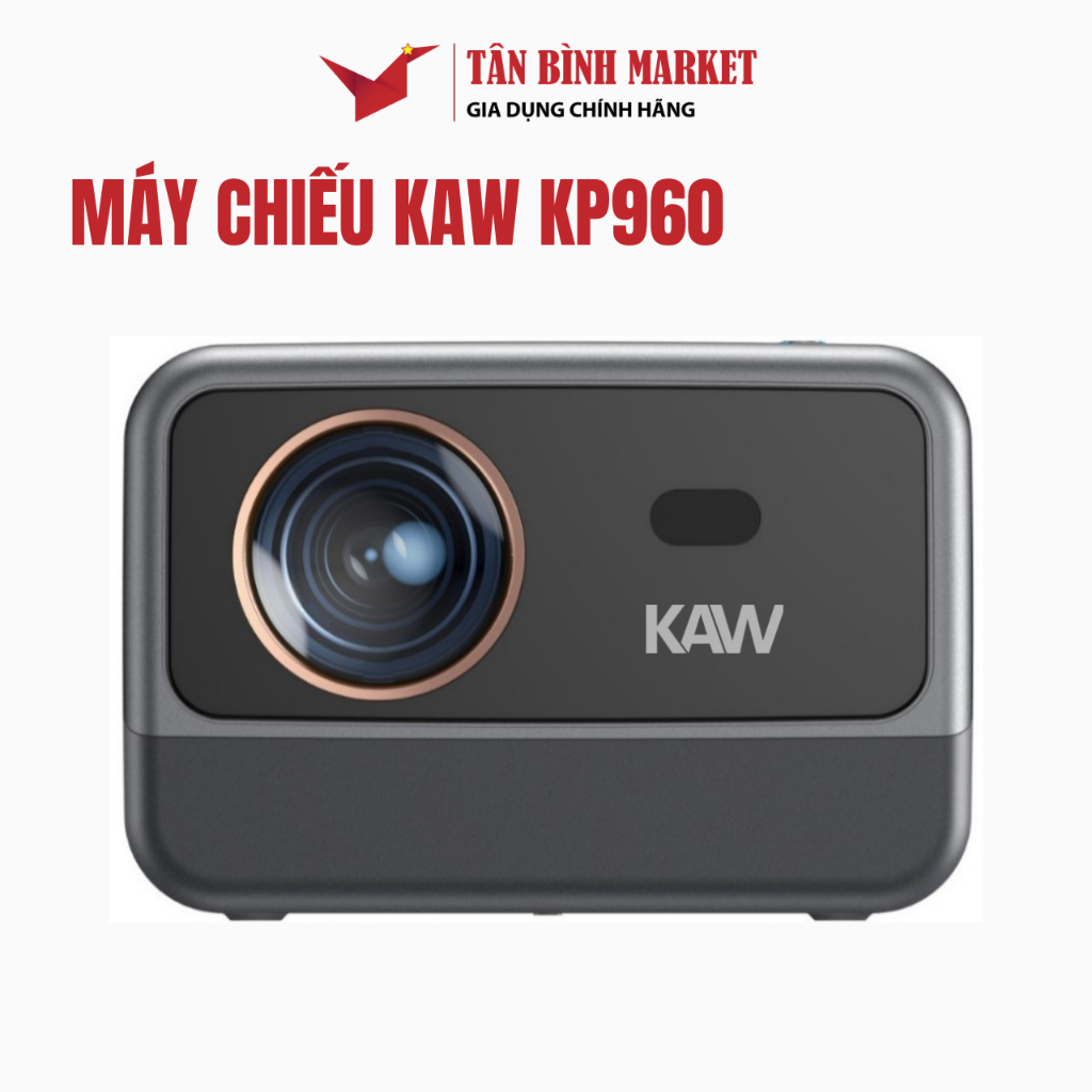 Máy chiếu Kaw KP960 - Độ Phân Giải Full HD, Kết Nối WiFi, Bluetooth Đa Thiết Bị, Tích Hợp Audio.